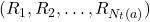 ( R_1, R_2, \dots, R_{N_t(a)} )