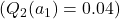 ( Q_2(a_1) = 0.04 )